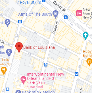 Orleans Parish Main Office branch map